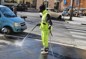 Civitavecchia - Coronavirus - La sanificazione delle strade