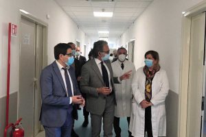 L'assessore Alessio D’Amato in visita alla Rsa Covid di Genzano
