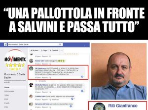 Montefiascone - La frase contro Matteo Salvini