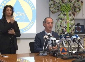 Venezia - Luca Zaia in conferenza stampa