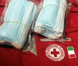 Orte - Le mascherine donate dal circolo Pd alla Croce rossa