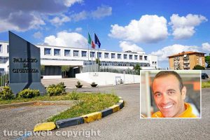 Il tribunale e nel riquadro Elio Marchetti