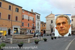 Civita Castellana - Nel riquadro: Franco Caprioli