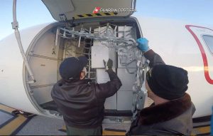 Mascherine e altri dispositivi sul volo della Guardia Costiera