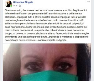 Il post di Giovanna Zingale