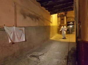 Viterbo - Prosegue la sanificazione e disinfezione di strade e marciapiedi