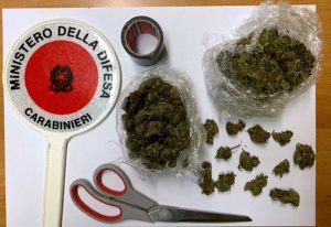 Viterbo - La droga sequestrata dai carabinieri