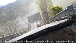 Aulla - Crolla ponte sul fiume Magra