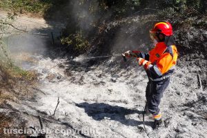 Montefiascone - L'intervento dell'Asvom Odv in località Caversa
