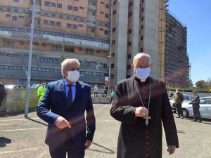Viterbo - Il vescovo Fumagalli a Belcolle