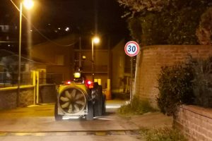 Montefiascone - L'intervento di disinfezione