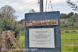 Bassano Romano - Valle Quaranta diventa "Valle Quarantena"