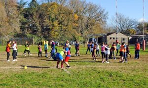 Il progetto del Montevirginio rugby per far conoscere lo sport ai ragazzi (immagine dell'edizione dell'anno scorso)