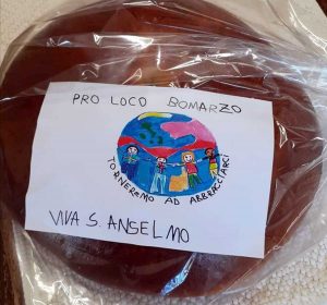 Bomarzo - Coronavirus - La pro loco consegna il biscotto di Sant'Anselmo alle famiglie