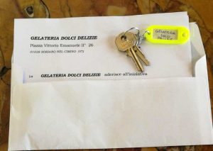 Soriano nel Cimino - Risorgi Italia - La consegna simbolica delle chiavi delle attività