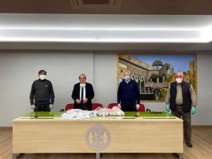 FdI consegna mascherine e gel disinfettante all’Ordine dei medici
