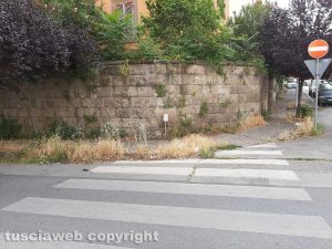 Viterbo - Incuria e degrado nelle strade del quartiere Cappuccini
