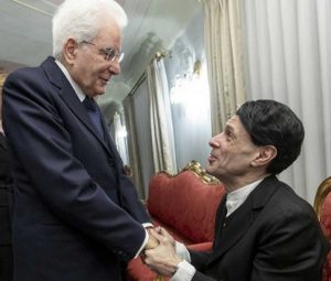 Sergio Mattarella ed Ezio Bosso