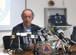 Luca Zaia in conferenza stampa