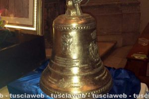 Orte - La nuova campana della chiesa della Trinità