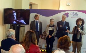 Santolini e Arena, un anno fa all'inaugurazione di Forme e Colori