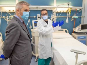 Roma - Ministero difesa - L'inaugurazione del Covid hospital