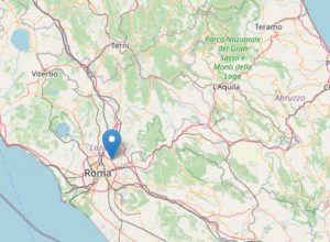 Terremoto durante la notte nelle vicinanze di Roma