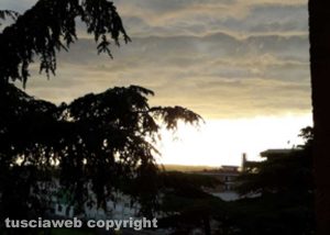 Un insolito tramonto...