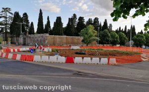 Viterbo - La rotatoria sulla Cassia Nord