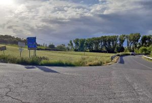 L'incrocio per la Toscana sulla Cassia