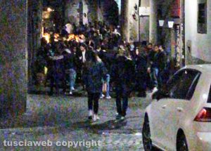 Foto della movida a Viterbo