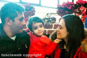 Bassano in Teverina - Daniele Venditti, Silvia Cappetta e il piccolo Mattia