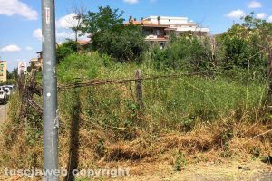 Viterbo - Il terreno tra via dei Monti Cimini e via Monte Santo
