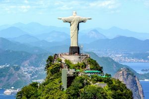 La statua del Cristo del Corcovado in Brasile