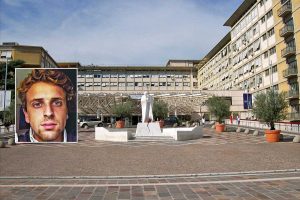 Il policlinico Gemelli di Roma - Nel riquadro: Raffaele Trua
