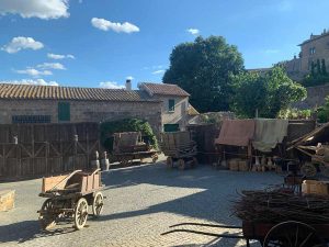 Tuscania set della fiction "Leonardo"