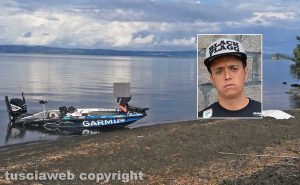 Gradoli - Muore folgorato al lago di Bolsena - Nel riquadro Gianni Rizzo