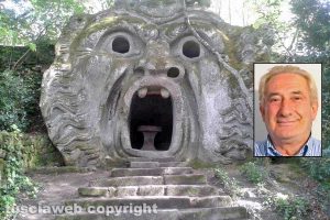 Bomarzo - Il parco dei mostri - Nel riquadro: Il sindaco Ivo Cialdea