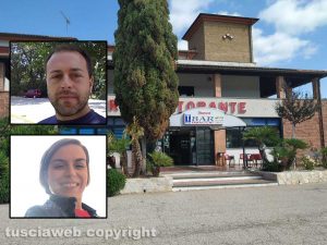Orte - Il centro d'accoglienza - Nei riquadri Luca e Maria Giulia Di Mari