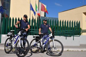 Terni - Polizia in bicicletta
