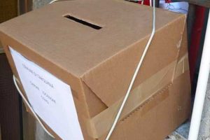 Tarquinia - Lo scatolone per inserire le domande per il bonus affitti