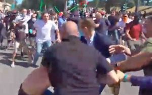 Roma - Scontri alla manifestazione di Forza Nuova e ultras