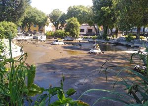 Viterbo - Pratogiardino Battisti - La pulizia delle vasche