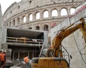 Roma - Colosseo - I lavori alla metro C