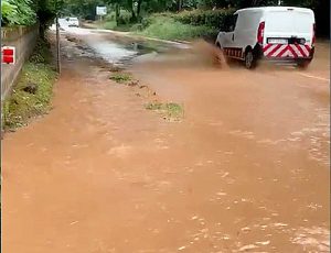 Civita Castellana - Via Nepesina allagata - Immagine di repertorio
