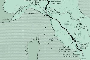 La mappa della Via Francigena