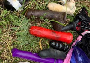 Viterbo - Falli di gomma e vibratori ritrovati al sito etrusco dell'Acquarossa