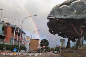 Viterbo - Arcobaleno sopra strada Teverina