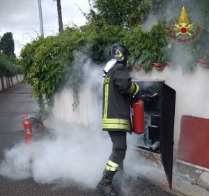 L'intervento dei vigili del fuoco