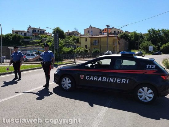 I controlli dei carabinieri di Montefiascone